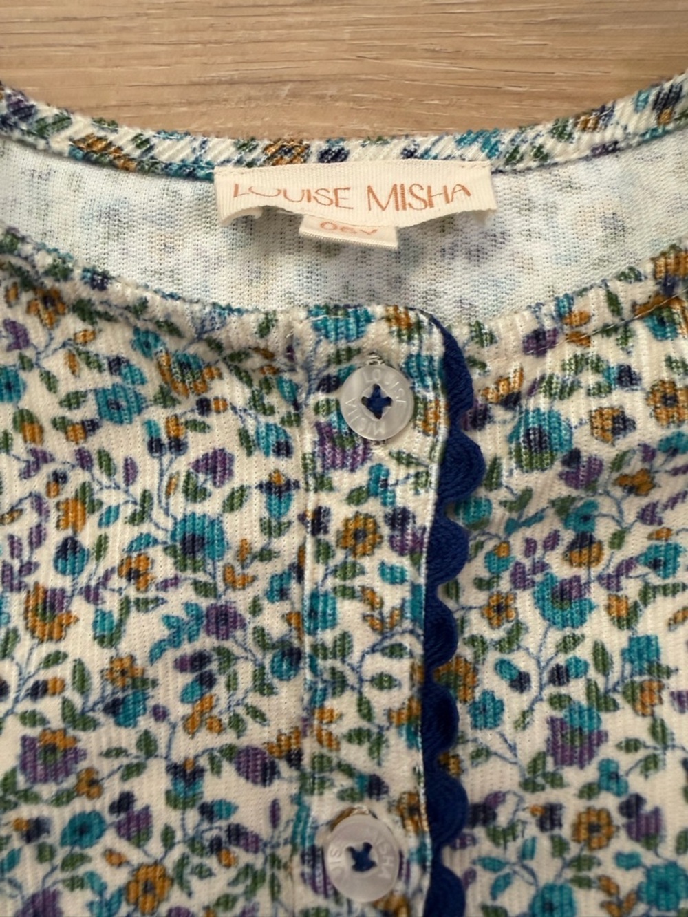 Blue Floral Cropped Top - Kids - Picture 5 of 16